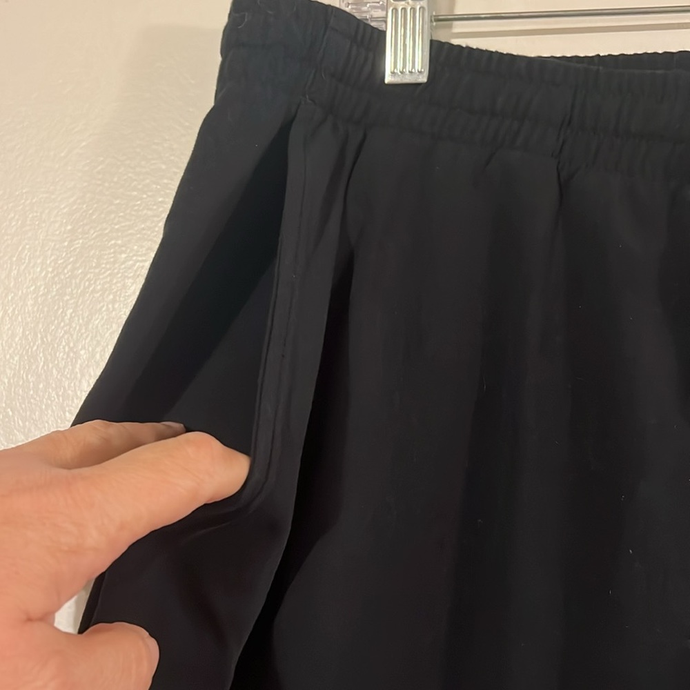 Willet black elastic drawstring waist mens soft pants - Picture 3 of 8